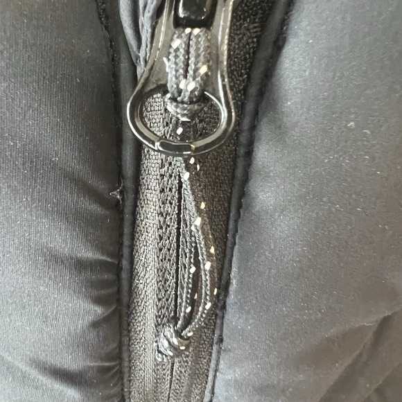 Mountain Hardware Stretch Down  Parka Men's Size Med Black Hooded Warm - Picture 5 of 11